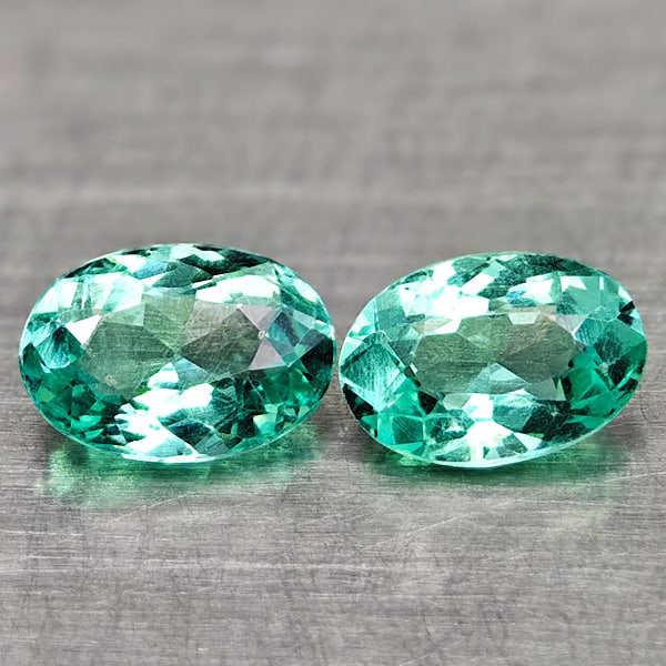 Natural Neon Blue Paraiba Color Apatite 0.91 Ct. 2 Pcs Oval Shape 5.9 x 4.2 Mm Gemstones From: Product ID: 800613611 Product Name: Natural Apatite Weight: 0.90 CT. Size: 5.9 x 4.2 x 2.8 MM. Shape: Oval Color: Neon Blue Clarity:VSI Luster: Good Gems Origin: Tanzania Treatment: Unheated Crystal S