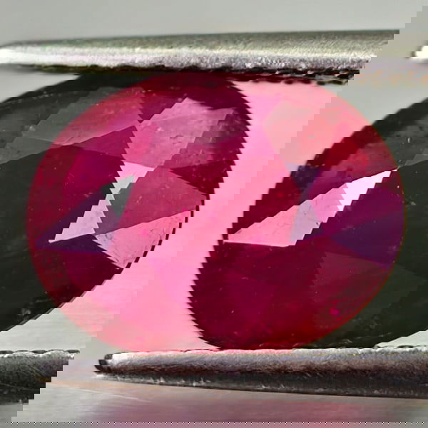 Natural Red Ruby 2.57 Ct. Oval Shape 9.8 x 7.7 Mm Gemstone From Madagascar (1 of 3)