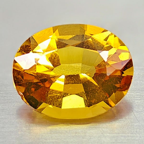 Natural Yellow Gold Citrine 2.35 Ct. Clean Oval Shape 10.3 x 8.1 Mm Gemstone From Brazil: Product ID: 801815008 Product Name: Natural Citrine Weight: 2.35 CT. Size: 10.3 x 8.1 x 5.5 MM. Shape: Oval Color: Yellow Gold Clarity:VSI Luster: Good Gems Origin: Brazil Treatment: Unheated Crystal 