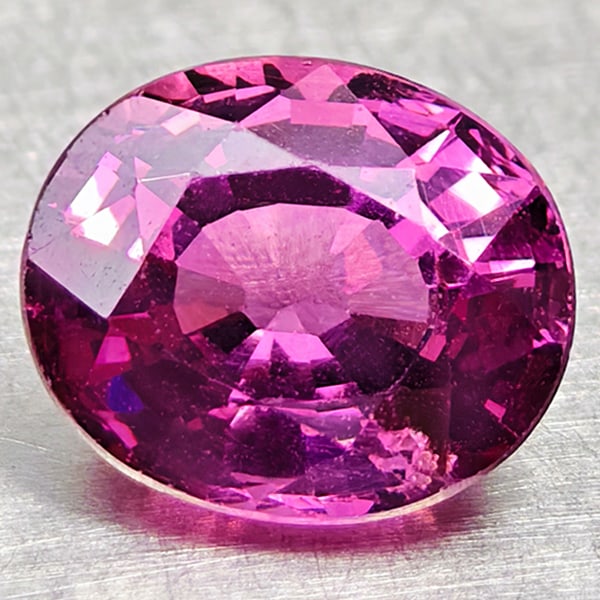 Natural Purplish Pink Rhodolite Garnet 1.45 Ct. Oval Shape 7 x 6 Mm Gemstone From Madagascar: Product ID: 802936507 Product Name: Natural Rhodolite Weight: 1.45 CT. Size: 7 x 6 x 4.2 MM. Shape: Oval Color: Purplish Pink Clarity:VSI Luster: Very Good Gems Origin: Madagascar Treatment: Unheated 