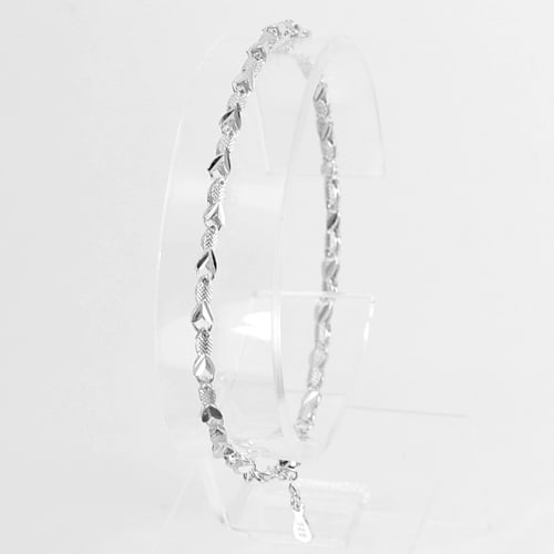 925 Sterling Silver Bracelet Jewelry Length 6.5 Inch. 4.06 G. (1 of 3)