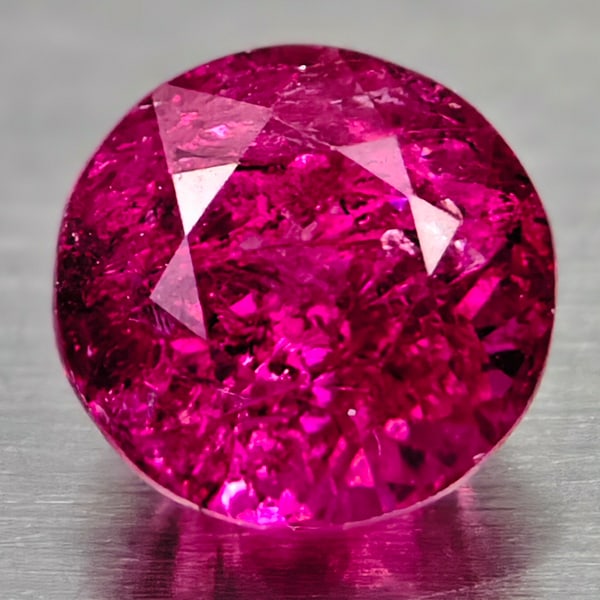 Natural Party Color Pink Tourmaline 0.85 Ct. Round Shape 5.5 Mm Gemstones From Nigeria: Product ID: 807250723 Product Name: Natural Tourmaline Weight: 0.85 CT. Size: 5.5 x 5.5 x 4.6 MM. Shape: Round Color: Party Color Pink Clarity:SI1 Luster: Good Gems Origin: Nigeria Treatment: Unheated