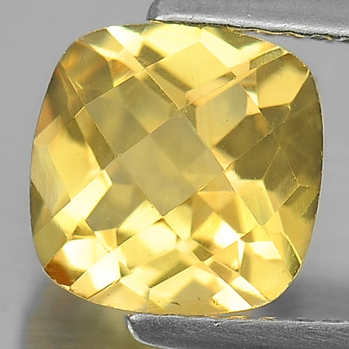 Natural Yellow Citrine 1.82 Ct. Cushion Checkerboard 8 x 8 Mm. Gemstone Unheated From Brazil: Product ID: 801812868 Product Name: Natural Citrine Weight: 1.82 CT. Size: 8 x 8 x 5.2 MM. Shape: Cushion Checkerboard Color: Yellow Clarity:VSI Luster: Good Gems Origin: Brazil Treatment: Unheated Cr