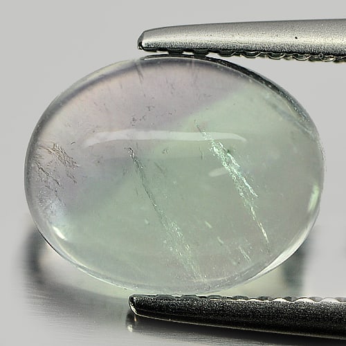 Natural Fluorite 3.50 Ct. Oval Cabochon Shape 10 x 8 Mm. Gemstone From Brazil (1 of 3)