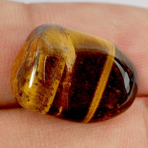 Natural Multi-Color Tiger Eye Agate 17.29 Ct. Fancy Cabochon Shaep 17.4 x 12.5 Mm. Gemstone: Product ID: 860000615 Product Name: Natural Agate Weight: 17.29 CT. Size: 17.4 x 12.5 x 10.2 MM. Shape: Fancy Cabochon Color: Multi-Color Clarity:Opaque Luster: Good Gems Origin: Madagascar Treatment: