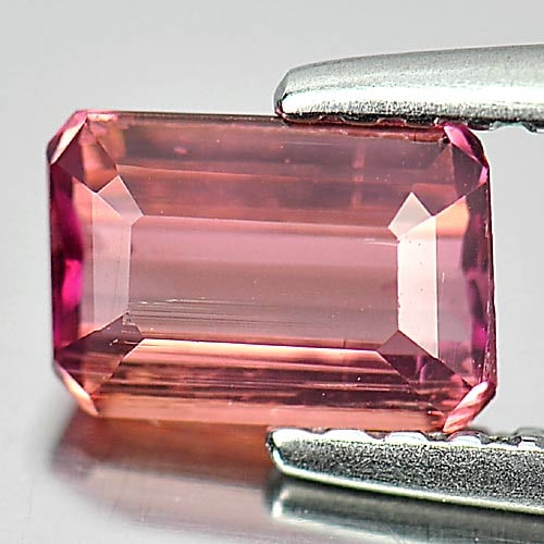 Natural Party Color Pink Tourmaline 0.68 Ct. Octagon Shape 6.3 x 4.4 Mm Gemstone From Nigeria (1 of 3)