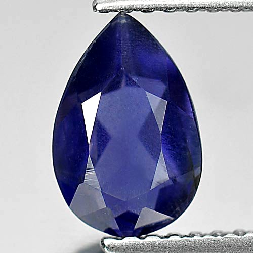Natural Violet Blue Iolite 0.91 Ct. Pear Shape 8.7 x 5.8 Mm. Gemstone Unheated From Madagascar: Product ID: 803804502 / Product Name: Natural Iolite / Weight: 0.91 CT. / Size: 8.7 x 5.8 x 3.5 MM. / Shape: Pear / Color: Violet Blue / Clarity:VSI / Luster: Good / Gems Origin: Madagascar / Treatmen