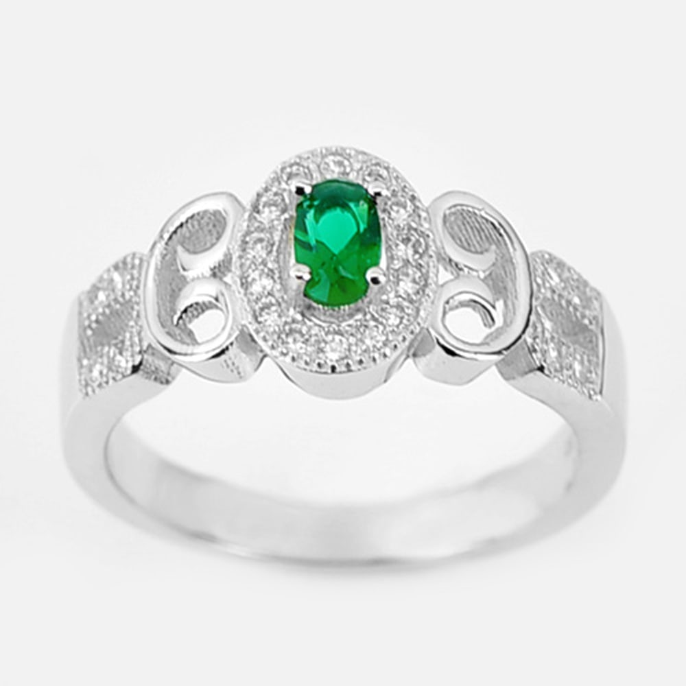 925 Sterling Silver Ring Jewelry 3.30 Grams Beautiful Design Size 5.5: Product ID: 280510268 Product Type: 925 Sterling Silver Fine Jewelry Jewelry Weight: 3.30 Grams. Ring Size: 5.5 Resizable(Fee) Gemstones Color: Green Metal: Solid Silver 92.5%. Gemstone Detail: About 