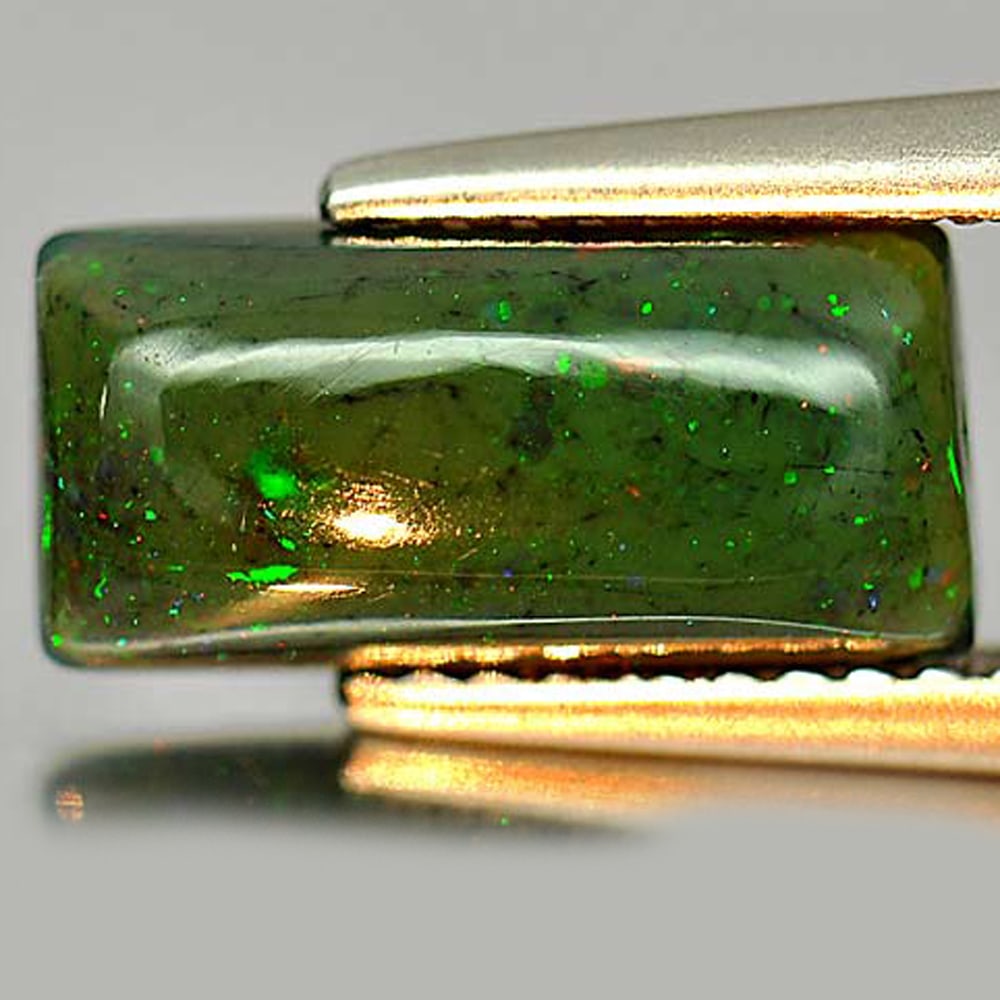Natural Multi Color 1.57 Ct. Baguette Cabochon Shape 11.7 x 5.7 Mm. Gemstone Unheated (1 of 3)