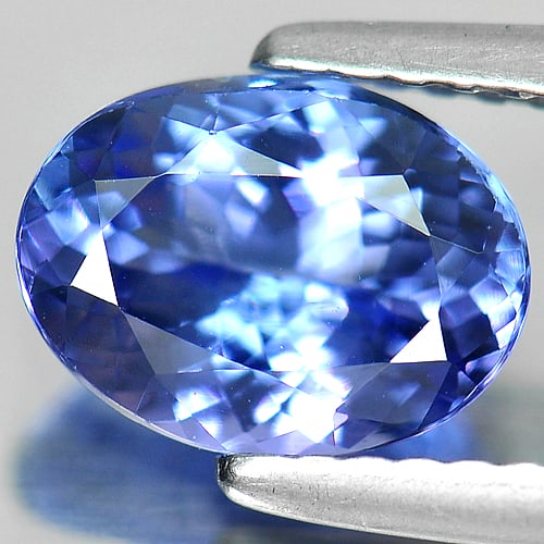 Natural Violetish Blue Tanzanite 1.60 Ct. VVS Oval Shape 8.3 x 6.2 Mm. Gemstone From Tanzania: Product ID: 807009020 Product Name: Natural Tanzanite Weight: 1.60 CT. Size: 8.3 x 6.2 x 4.2 MM. Shape: Oval Color: Violetish Blue Clarity:VVS Luster: Good Gems Origin: Tanzania Treatment: Heated Crys