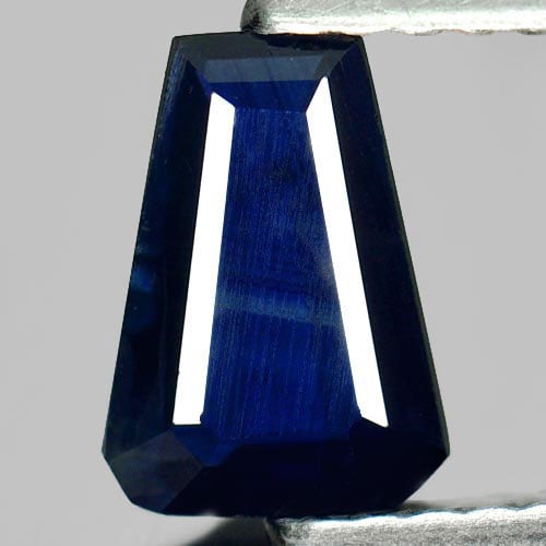 Natural Blue Sapphire 0.86 Ct. Fancy Shape 7.3 x 5.2 x 2.3 Mm. Gemstone From Thailand (1 of 3)