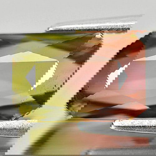 Natural Bi Color Tourmaline 3.36 Ct. VVS Octagon Shape 9.8 x 6.5 Mm. Gemstone From Nigeria (1 of 3)