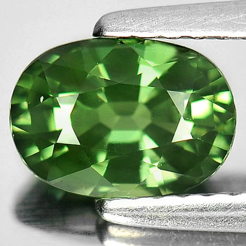 Natural Green Sapphire 1.51 Ct. Clean Oval Shape 7.7 x 5.5 Mm. Gemstone From Thailand: Product ID: 806156595 Product Name: Natural Green Sapphire Weight: 1.51 CT. Size: 7.7 x 5.5 x 4 MM. Shape: Oval Color: Green Clarity:IF Luster: Very Good Gems Origin: Thailand Treatment: Heated Crysta