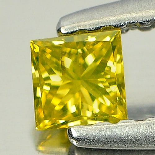 Natural Yellow Loose Diamond 0.16 Ct. Square Princess Cut 3.1 x 3.1 Mm.: Product ID: 802103843 Product Name: Natural Enhanced Diamond Weight: 0.16 CT. Size: 3.1 x 3.1 x 2 MM. Shape: Square Princess Cut Color: Yellow Clarity:SI1 Luster: Scintillating Gems Origin: Belgium Tr
