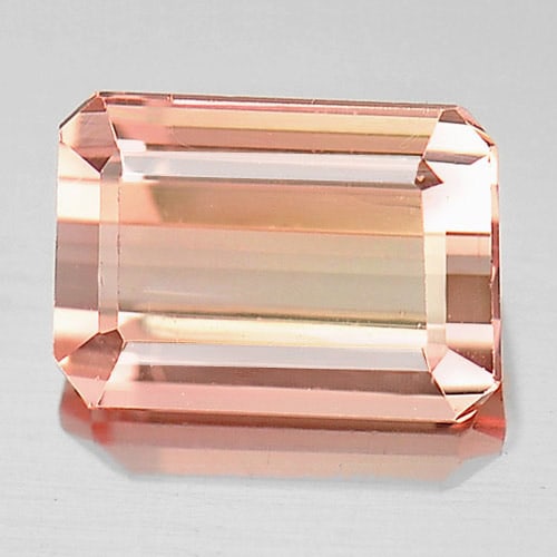 Natural Orange Pink Tourmaline 1.32 Ct. Octagon Shape 7.5 x 5.3 Mm Gemstone From Nigeria (1 of 3)