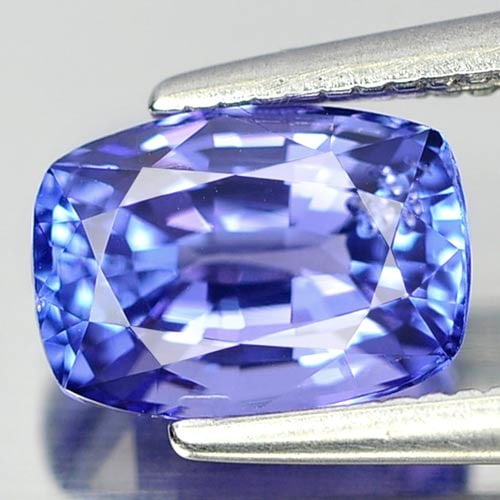 Natural Violetish Blue Tanzanite 1.50 Ct. Cushion Shape 7.8 x 5.5 Mm Gemstone From Tanzania: Product ID: 807006112 Product Name: Natural Tanzanite Weight: 1.50 CT. Size: 7.8 x 5.5 x 4.2 MM. Shape: Cushion Color: Blue Clarity:SI Luster: Good Gems Origin: Tanzania Treatment: Heated Crystal Stru