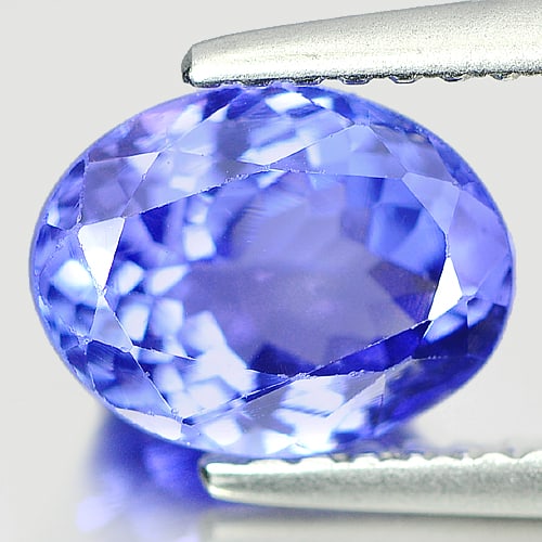 Natural Violetish Blue Tanzanite 1.93 Ct. Oval Shape 8.4 x 6.4 Mm. Gemstone From Tanzania: Product ID: 807008999 Product Name: Natural Tanzanite Weight: 1.93 CT. Size: 8.4 x 6.4 x 4.7 MM. Shape: Oval Color: Violetish Blue Clarity:VSI Luster: Very Good Gems Origin: Tanzania Treatment: Heated