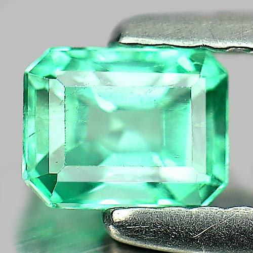 Natural Green Emerald 0.39 Ct. Octagon Shape 5 x 4 x 3 Mm. Gemstone From Columbia: Product ID: 802403233 Product Name: Natural Emerald Weight: 0.39 CT. Size: 5 x 4 x 3 MM. Shape: Octagon Color: Green Clarity:VSI Luster: Good Gems Origin: Columbia Treatment: Unheated Crystal Structur