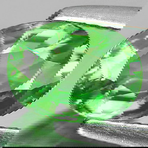 Natural Green Tsavorite Garnet 1.17 Ct. Oval Shape 7.4 x 5.6 Mm. Unheated Gemstone From Tanzania (1 of 3)