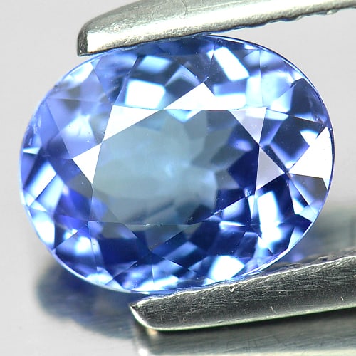Natural Violetish Blue Tanzanite 1.29 Ct. Clean Oval Shape 6.8 x 5.2 Mm. Gemstone From Tanzania: Product ID: 807006595 Product Name: Natural Tanzanite Weight: 1.29 CT. Size: 6.8 x 5.2 x 3.1 MM. Shape: Oval Color: Blue Clarity:IF Luster: Very Good Gems Origin: Tanzania Treatment: Heated Crystal St