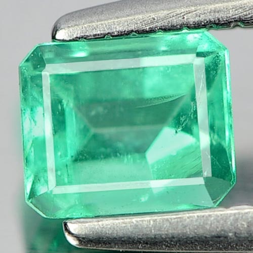 Natural Green Emerald 0.45 Ct. Octagon Shape 5 x 4 Mm Gemstone From Columbia: Product ID: 802401324 Product Name: Natural Emerald Weight: 0.45 CT. Size: 5 x 4 x 3 MM. Shape: Octagon Color: Green Clarity:VSI Luster: Good Gems Origin: Columbia Treatment: Unheated Crystal Structur