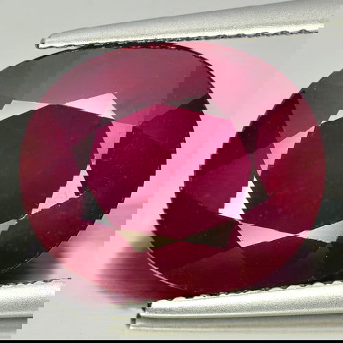 Natural Red Ruby 8.98 Ct. Oval Shape 13.8 x 11.5 Mm. Gemstone From Mozambique (1 of 3)