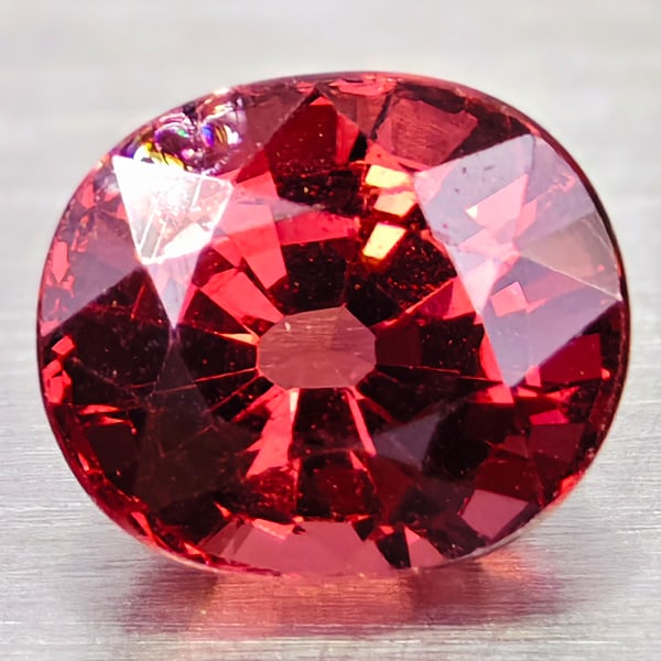 Natural Purple Red Rhodolite Garnet 1.02 Ct. Oval Shape 6 x 5.2 Mm Gemstone From Madagascar: Product ID: 102906445 Product Name: Natural Rhodolite Weight: 1.02 CT. Size: 6 X 5.2 X 4 MM. Shape: OVAL Color: PURPLE RED Clarity:SI Luster: GOOD Gems Origin: MADAGASCAR Treatment: UNHEATED Crystal S