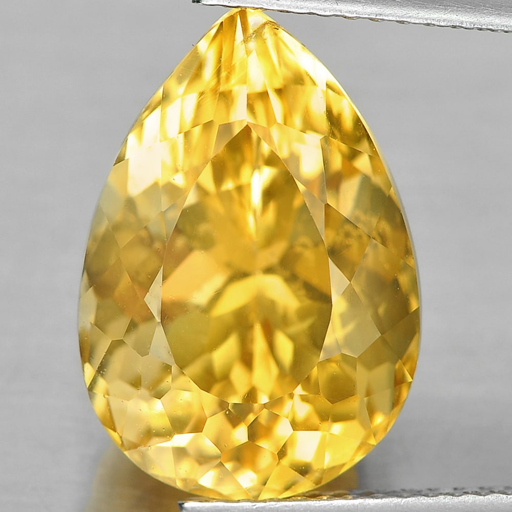 Natural Yellow Citrine 9.20 Ct. VVS Pear Shape 16 x 11.2 Mm. Gemstone From Brazil: Product ID: 801813149 Product Name: Natural Citrine Weight: 9.20 CT. Size: 16 x 11.2 x 10.3 MM. Shape: Pear Color: Yellow Clarity:VVS Luster: Good Gems Origin: Brazil Treatment: Unheated Crystal Struc