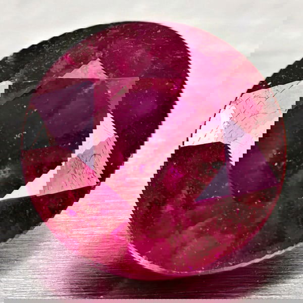 Natural Red Ruby 1.27 Ct. Round Shape 6.2 Mm Gemstone From Madagascar (1 of 3)