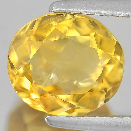 Natural Yellow Citrine 2.89 Ct. Oval Shape 8.8 x 7.8 Mm. Gemstone From Brazil: Product ID: 801809040 Product Name: Natural Citrine Weight: 2.89 CT. Size: 8.8 x 7.8 x 6.5 MM. Shape: Oval Color: Yellow Clarity:SI Luster: Good Gems Origin: Brazil Treatment: Unheated Crystal Structu