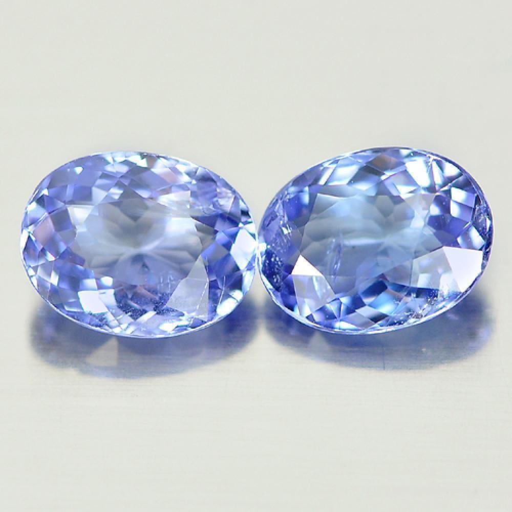 Natural Violetish Blue Tanzanite 1.09 Ct. 2 Pcs. Oval Shape 5.9 x 4.5 Mm. Gemstones From Tanzania: Product ID: 807005568 Product Name: Natural Tanzanite Weight: 1.09 CT. Size: 5.9 x 4.5 x 2.7 MM. Shape: Oval Color: Blue Clarity:SI1 Luster: Good Gems Origin: Tanzania Treatment: Heated Crystal Struct