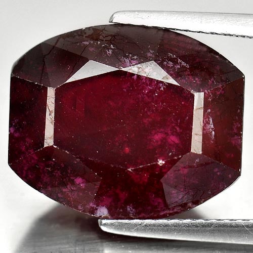 Natural Purplish Red Ruby 16.61 Ct. Fancy Shape 15.6 x 13.1 Mm Gemstone From Madagascar (1 of 3)