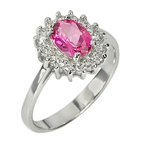 Natural Pink Topaz 925 Sterling Silver Ring Jewelry 2.92 Grams Size 8: Product ID: 207103118 Product Type: 925 Sterling Silver Fine Jewelry Jewelry Weight: 2.92 Grams. Ring Size: 8 Resizable(Fee) Gemstones Color: Pink Metal: Solid Silver 92.5%. Gemstone Detail: Oval Pink