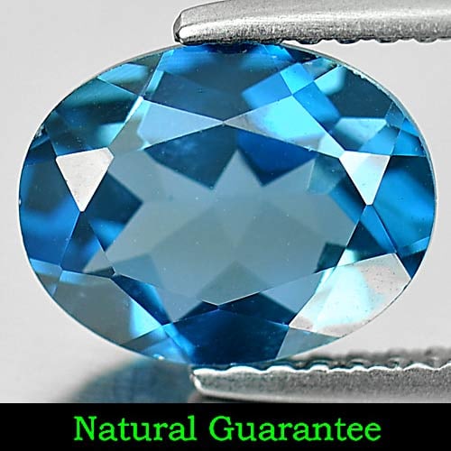 Natural London Blue Topaz 2.12 Ct. Oval Shape 9 x 7 Mm Gemstone From Brazil: Product ID: 807160814 Product Name: Natural Blue Topaz Weight: 2.12 CT. Size: 9 x 7 x 4.3 MM. Shape: Oval Color: Blue Clarity:VVS Luster: Very Good Gems Origin: Brazil Treatment: Treated Crystal Struc