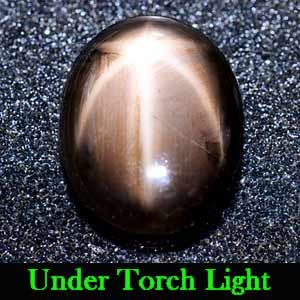 Natural Black Star Sapphire 6 Rays 2.98 Ct. Oval Cabochon Shape 11.4 x 8.9 Mm Gemstone From Thailand: Product ID: 806133187 Product Name: Natural Star Sapphire Weight: 2.98 CT. Size: 11.4 x 8.9 x 2.7 MM. Shape: Oval Cabochon Color: Black Clarity:Opaque Luster: Good 6 Rays Star Gems Origin: Thailand Tr