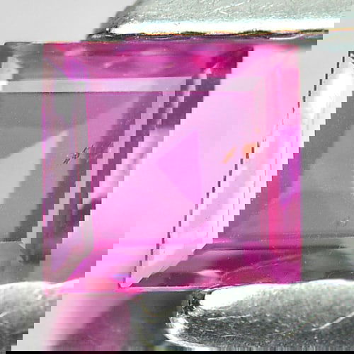 Certified Natural Unheated Pinkish Red Ruby 0.26 Ct. Square Shape 3.58 x 3.64 Mm. Gemstone (1 of 4)