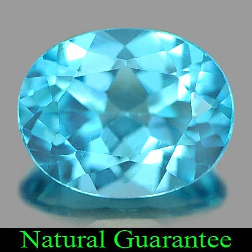Natural Swiss Blue Topaz 2.17 Ct. Oval Shape 9 x 7.1 Mm Gemstone From Brazil: Product ID: 807161559 Product Name: Natural Blue Topaz Weight: 2.17 CT. Size: 9 x 7.1 x 4.6 MM. Shape: Oval Color: Swiss Blue Clarity:VVS Luster: Good Gems Origin: Brazil Treatment: Treated Crystal St