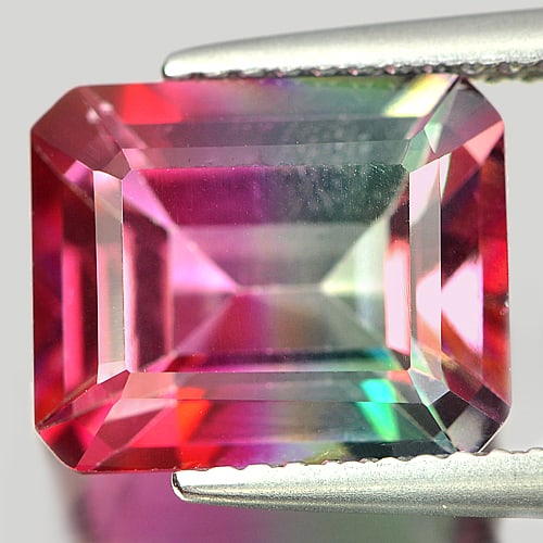 Natural Emerald Envy Pure Pink Topaz 5.59 Ct. VVS Octagon Shape 10.9 x 9 Mm. Gemstone From Brazil: Product ID: 807166435 Product Name: Natural Topaz Weight: 5.59 CT. Size: 10.9 x 9 x 6 MM. Shape: Octagon Color: Bi-Color Clarity:VVS Luster: Good Gems Origin: Brazil Treatment: Treated Crystal Structu