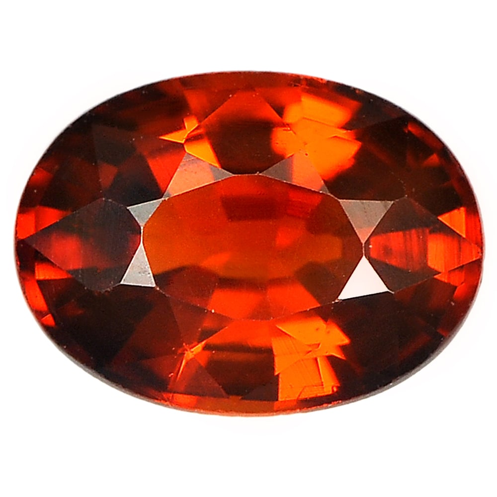 Natural Reddish Orange Spessartine Garnet 1.08 Ct. Oval Shape 7 x 5.2 Mm. Gemstone From Nigeria (1 of 3)