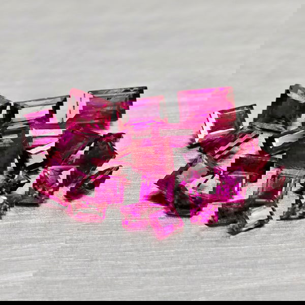 Natural Purplish Pink Ruby 1.48 Ct. 24 Pcs Mixed Shape Gemstones From Mozambique (1 of 3)