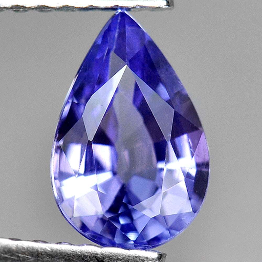 Violet Blue Natural Tanzanite 1.10 Ct.  Pear Shape 8.2 x 5.4 Mm. Gemstone From Tanzania (1 of 3)