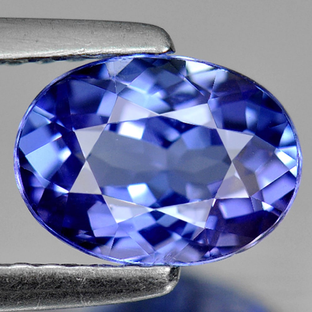 Natural Violetish Blue Tanzanite 1.30 Ct. Clean Oval Shape 8 x 5.8 Mm. Gemstone From Tanzania: Product ID: 807006314 Product Name: Natural Tanzanite Weight: 1.30 CT. Size: 8 x 5.8 x 4 MM. Shape: Oval Color: Violetish Blue Clarity:IF Luster: Good Gems Origin: Tanzania Treatment: Heated Crystal S