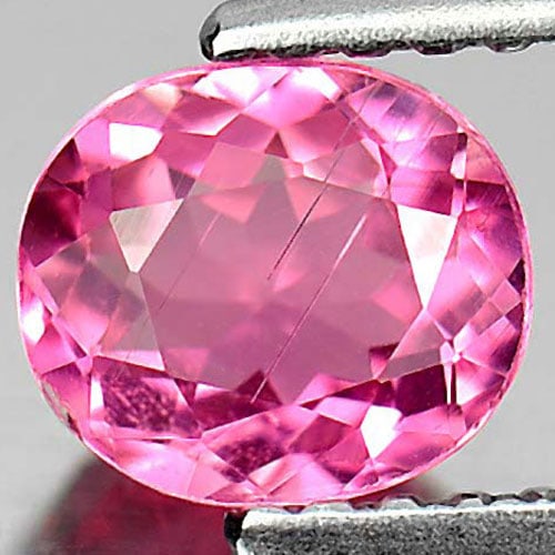 Natural Pink Tourmaline 0.78 Ct. Oval Shape 6.2 x 5.5 Mm. Unheated Gemstone From Nigeria (1 of 3)
