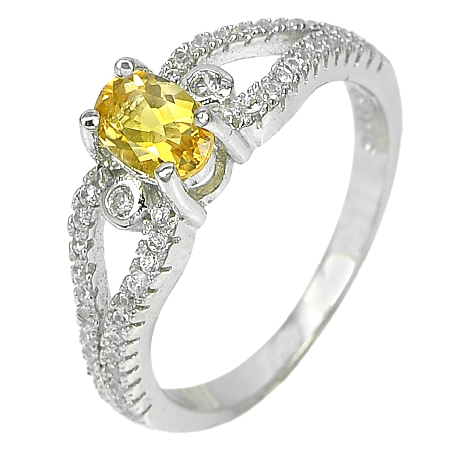 Natural Yellow Citrine 925 Sterling Silver Ring Jewelry 2.29 G. Size 5.5: Product ID: 280510137 / Product Name: Sterling Silver Ring / Product Type: 925 Sterling Silver Fine Jewelry / Jewelry Weight: 2.29 Grams. / Ring Size: 5.5 Resizable(Fee) / Gemstones Color: Yellow / Me