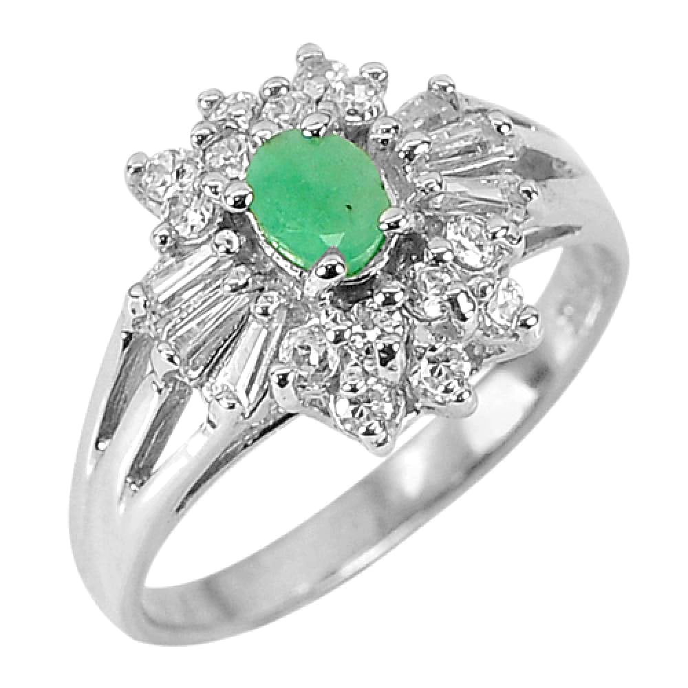 925 Sterling Silver Ring Jewelry with Natural Gemstone Green Emerald Size 7.5: Product ID: 207101366 Product Name: Sterling Silver Ring Product Type: 925 Sterling Silver Fine Jewelry Jewelry Weight: 3.90 Grams. Ring Size: 7.5 Resizable(Fee) Gemstones Color: Green Metal: Solid Si