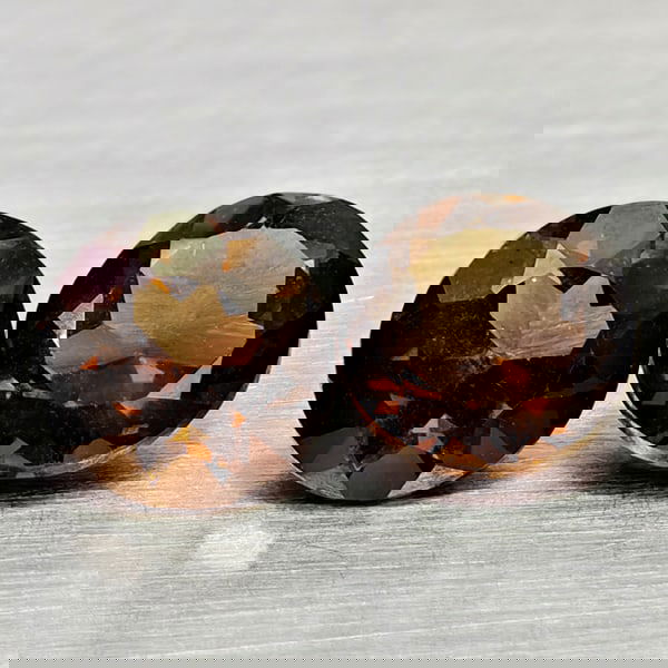 Natural Smokey Quartz 1.33 Ct. 2 Pcs Round Shape 5.8 Mm Gemstones From Brazil (1 of 3)