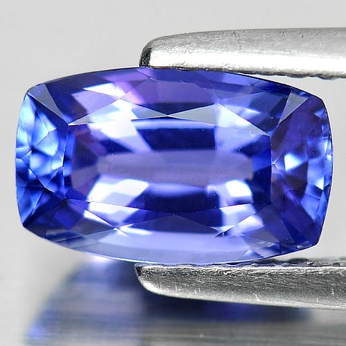 Natural Violetish Blue Tanzanite 1.54 Ct. Clean Cushion Shape 8.7 x 5.4 Mm. Gemstone From Tanzania: Product ID: 807006581 Product Name: Natural Tanzanite Weight: 1.54 CT. Size: 8.7 x 5.4 x 4 MM. Shape: Cushion Color: Violetish Blue Clarity:IF Luster: Very Good Gems Origin: Tanzania Treatment: Heated