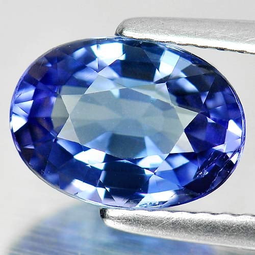 Natural Violetish Blue Tanzanite 2.16 Ct. VVS Oval Shape 9.7 x 7 Mm. Gemstone From Tanzania (1 of 3)