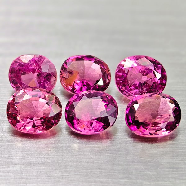 Natural Pink Tourmaline 2.69 Ct. 6 Pcs Oval Shape Mixed Size Unheated Gemstones From Nigeria: Product ID: 807250783 Product Name: Natural Tourmaline Weight: 2.69 CT. Size: 5.4 x 4.5 x 2.5 MM. Shape: Oval Color: Party Color Pink Clarity:VSI Luster: Good Gems Origin: Nigeria Treatment: Unheated 