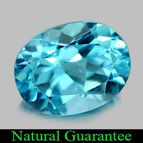 Natural Swiss Blue Topaz 2.40 Ct. Oval Shape 9 x 7 Mm Gemstone From Brazil: Product ID: 807161566 Product Name: Natural Blue Topaz Weight: 2.40 CT. Size: 9 x 7 x 5.5 MM. Shape: Oval Color: Swiss Blue Clarity:VSI Luster: Good Gems Origin: Brazil Treatment: Treated Crystal Stru